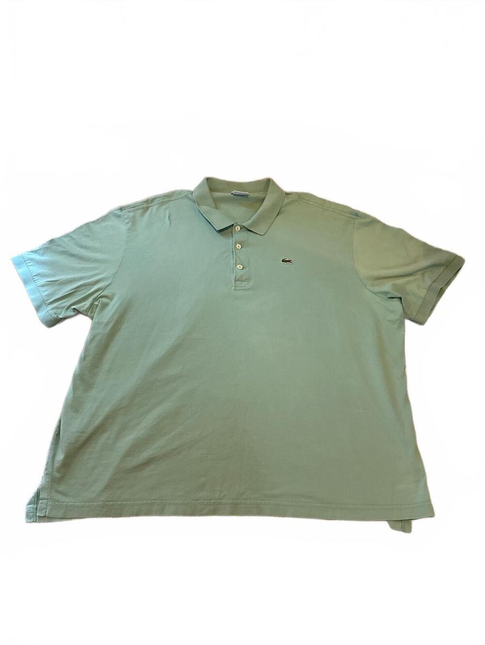 Lacoste Polo Shirt Mens Size 9 4XL Mint Green Classic Fit Short Sleeve Pique Top